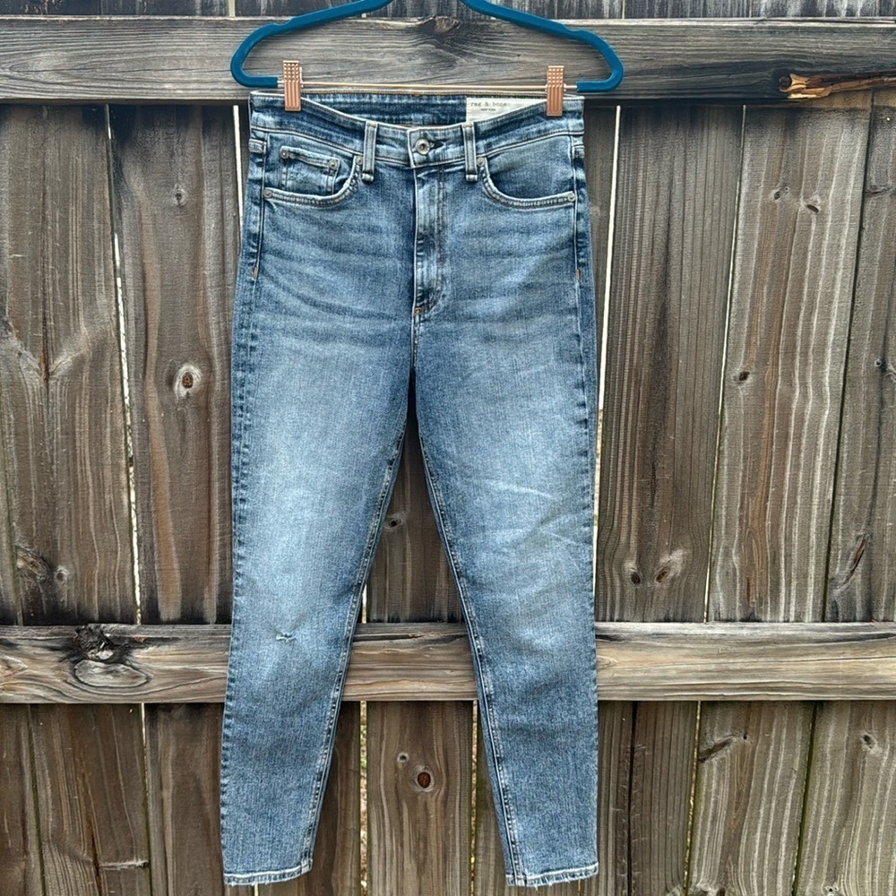 Rag & Bone “Nina” high rise skinny ankle jeans, size 27 - Picture 2 of 6